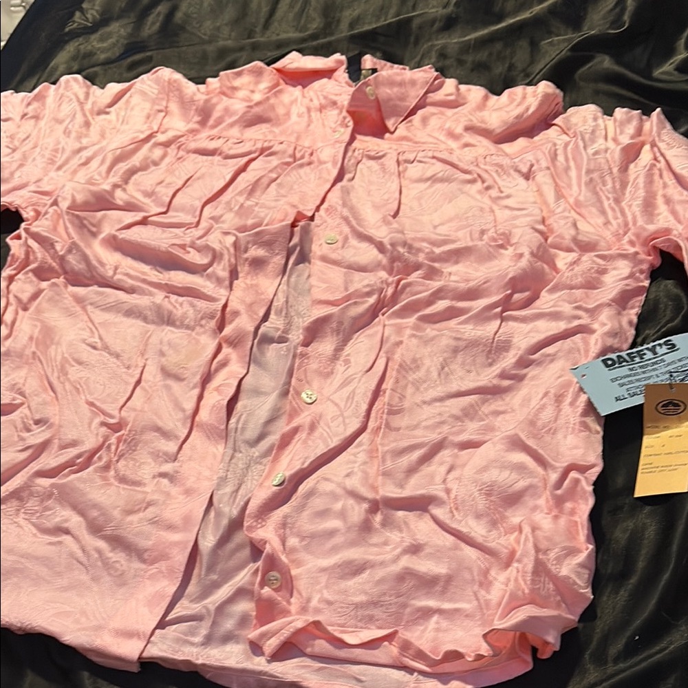 Pink Button-Up Shirt